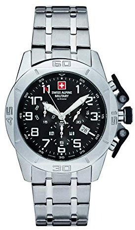 Swiss Alpine Military Herren Uhr Chrono 7063.9137SAM Edelstahl