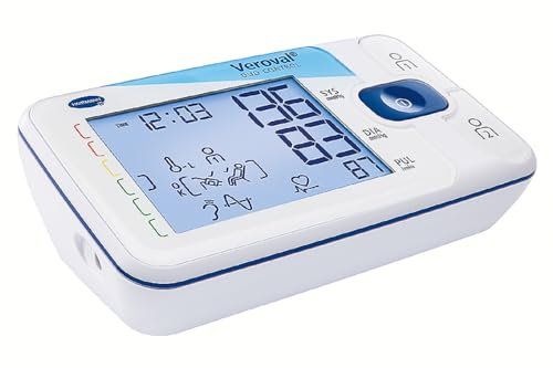 Veroval duo control Tensiomètre de Bras : Détecte les arythmies cardiaques - Indicateur de repos - Contrôle positionnement du brassard - Taille M