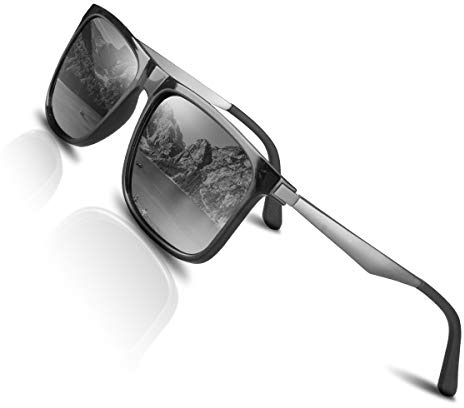 CHEREEKI Polarisierte Sonnenbrille UV400 Retro Vintage Brille für Herren und Damen
