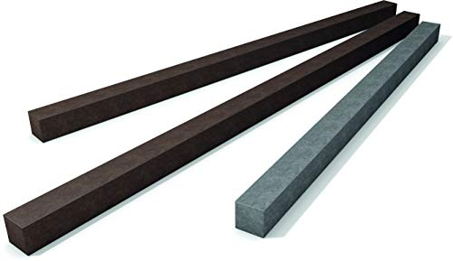 hanit® Vierkant Profile aus dem Recycling-Kunststoff, 200cm x 7cm x 7cm, braun, zum Bau von Zäunen, Terrassen-Unterkonstruktionen u.v.m. (20)