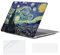 YOPAS Custodia per MacBook Air 13 pollici 2020 2019 2018 Cover M1 A2337 A2179 A1932, Plastica Custodia MacBook Air 13 M1 Cover Case per Mac Air 13 pollici con Copritastiera in Silicone, Van Gogh