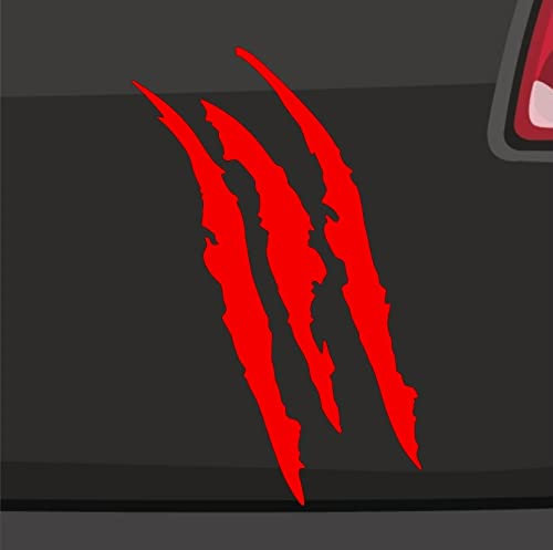 Kratzer Aufkleber -6 Größen 21 Farben- Bestie Krallen Delle Sticker JDM FUN Auto