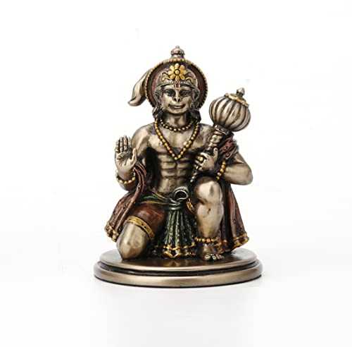 Veronese Design Mini-Hanuman-Statue, Hindu-Gott der Stärke, Kunstharz, 8,3 cm