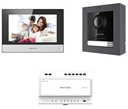 Hikvision 2-Wire Digital Ip Video Intercom Kit for Villa or House with Call Button
