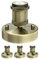 ledscom.de 4 Stück Deckenleuchte/Lampenfassung RETRA, gold matt, 1x E27 max. 60W