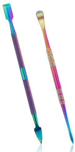 2 Stück Wachsschnitzwerkzeuge, 12 cm Edelstahl Regenbogen Sculpting Werkzeug Doppelendige Wachs Schnitzer Werkzeuge für Wachs, Keramik, Skulpturen zum Bildhauen, Schaben, Formen