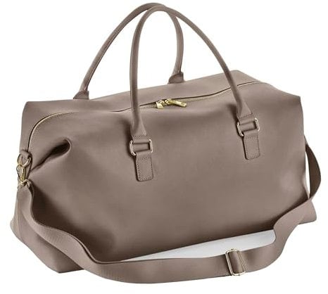 BagBase BG760 Boutique Weekender - Luxurious Leather-Look PU - Ideal for Stylish Travellers & Weekend Getaways - Taupe