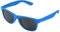 Miobo Sonnenbrillen Party Brillen 1980 style Retro Atzen Nerdbrille Hornbrille Sonnenbrille oder Klarglas Schwarz (Lichtblau Sonnenbrille)