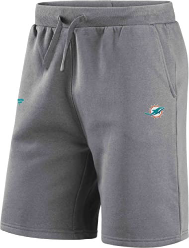Fanatics - NFL Miami Dolphins Primary Logo Fleece Shorts Farbe Grau, Größe 3XL