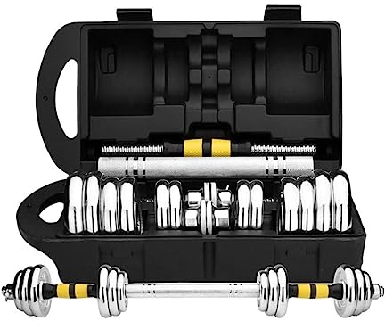 HALAHAI Hanteln 2 Stück Verstellbare Gewichtshanteln, Galvanik-Gewicht, Fitnessstudio, Hanteln, Langhantel-Set, Box Für Männer, Bodybuilding-Hantel Kurzhanteln (Color : A, Size : 15kg(7.5kg*2))