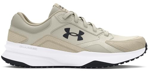 Under Armour UA Edge LTHR Zapatillas para correr de hombre, color cuarzo blanco/piedra/blanco, 45.5