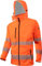 ACE Neon Lite Warnschutz-Jacke - Softshell-Warnjacke inkl. Reflektoren und Abnehmbarer Kapuze - EN ISO 20471 - Orange - L