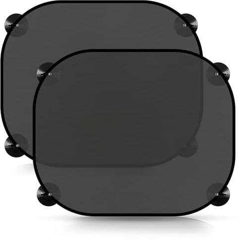 Sonnenschutz Auto Baby UV Schutz,2 Stück Sonnenschutz Auto Kinder,Universal Auto Sonnenblende Seitenfenster,Auto Fenster Sonnenschutz mit 8 Saugnäpfen,Autoscheiben Sonnenschutz 44 x 36 cm