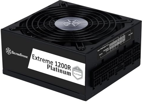 Silverstone Extreme 1200R Platinum Vollständig modulares PCIe 5 Cybenetics-Platinum-SFX-L-Netzteil mit 1200W, SST-EX1200R-PL