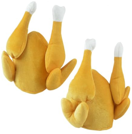 DIKACA geschenke für kinder kindergeschenke party dekoration Turkey hat dekoration party partydeko einschulung Cute hat Cartoon-Hut Plüschmütze Truthahnhut Karikatur Requisiten Kleidung