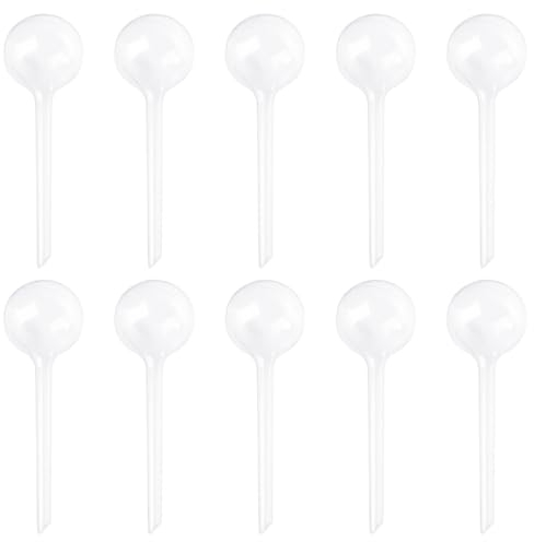 Pack de 10 Boules D'Arrosage pour Plantes, SystèMe D'Arrosage Automatique pour Plantes, Adapté à L'Arrosage des Plantes D'IntéRieur et D'ExtéRieur, Distributeur D'Eau Auto-Arrosant pour Plantes(Blanc)