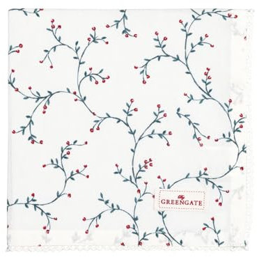 GreenGate Lucie Stoffserviette mit Spitze White 40x40cm