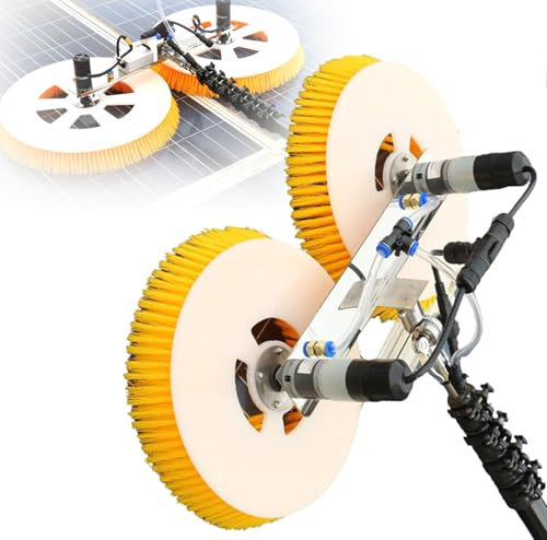 ylpddmm Escoba telescópica para Limpieza, Herramienta de Limpieza de Paneles fotovoltaicos solares eléctricos, Limpiador Placas Fotovoltaicas para La Limpieza De Paneles Solares y Fotovoltaicos,7.5m