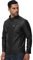 DON JOHNSON Veste en Cuir Synthétique pour Hommes Veste en Similicuir Style Biker en Faux Cuir Casual Vintage, Noir , XXL