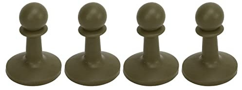 Koieam 4Pcs Lightning Proof Cap, Camping Tent Poles Awning Rod Support Bar Anti Thunder Protection Cover Hat Tent Poles Lightning Protector for Camping Hiking (OD Green)