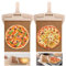 FWEEK Lot de 2 pelles à pizza coulissantes avec poignée, 58 x 30 cm, couleur bois