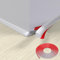 Lifuncren Flexible TPE Quadrant Trim, 5 M Self-Adhesive Wall Moulding Trim, Peel and Stick Caulk Strip, Countertop Corner Trim, Edging Strip for Wall Corner, Tile Edge, Cabinet, Floor (White)