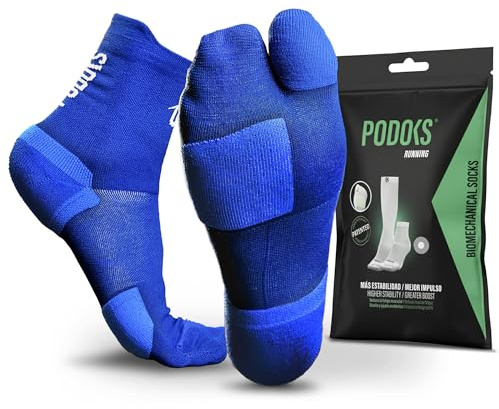 PODOKS® Laufsocken PRO Damen und Herren | Sport-Kompression & Gezielte Polsterung | Lindert Plantarfasziitis | Geeignet für Running Socks, Trail und alle Sportarten