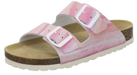 AFS-Schuhe 2100 Mules tendance pour femme, en cuir véritable, fabriquées en Allemagne, magenta, 41 EU
