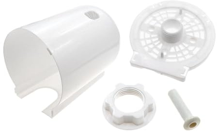 MotiveTech Cover for Electric Fan Motor, Pedestal Fan, Easy to Install, Multi-purpose, Direct Replacement for Bedroom, Dorm, White