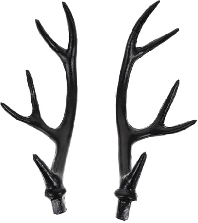 Veemoon Kreatives Geweih-Stirnband Für Halloween Und Cosplay – 1 Paar Künstliche Hirschhörner - Schwarze Verzierung Ideal Für Partys Und Kostüme Einzigartiges Zubehör Für Gothic Looks