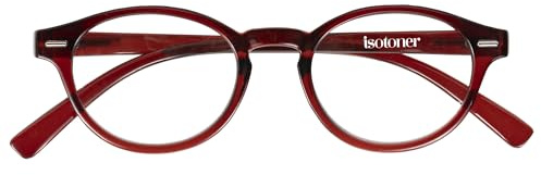 Isotoner Loupes de Lecture mixtes Bordeaux branches flexibles | Verres extra fins 2 fois plus légers et branches flexibles pour un port confortable toute la journée.