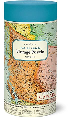 Cavallini 1000 Piece Puzzle, Map of Canada (PZL/CANMAP)