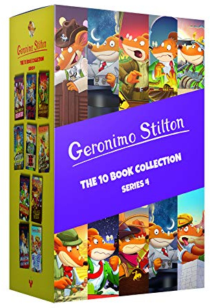 Geronimo Stilton: 10 Book Collection (Series 4) Box Set (Valentine's Day Disaster, The Race Across America, The Way of the Samurai, The Wild Wild ... ... (Series 4) (Geronimo Stilton - Series 4)