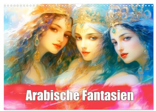 Arabische Fantasien (Wandkalender 2026 DIN A3 quer), CALVENDO Monatskalender: Arabische Prinzessinnen dargestellt in malerischen Szenen (CALVENDO Menschen)