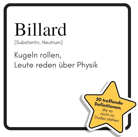 Billard: Kugeln rollen, Leute reden über Physik. Das lustige Geschenkbuch für Mann, Frau, Kollege, Freund zu Geburtstag, Weihnachten