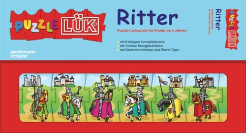 Gwv Georg Westermann Verlag: PuzzleLÜK: Ritter: 6-teiliges Lernspielpuzzle mit Vorlese-Kurzgeschichten und Sachinformationen für Kinder ab 4 Jahren