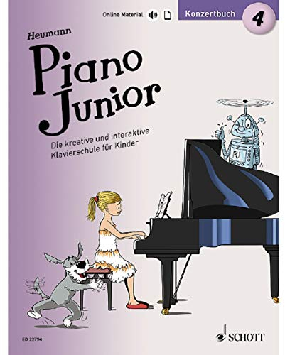 Piano Junior: Konzertbuch 4: Leichte Vortragsstücke zur Klavierschule. Band 4. Klavier. (Piano Junior - deutsche Ausgabe, Band 4)