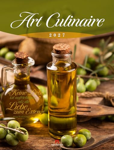 Art Culinaire Kalender 2027 | Geschmackvoller Küchen-Kalender im großen Hochformat (50x66 cm) | Für Kochliebhaber:innen und Gourmets