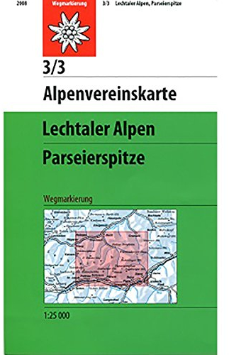 Lechtaler Alpen - Parseierspitze: Topographische Karte 1:25000 (Alpenvereinskarten)