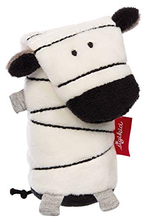 sigikid, Mädchen und Jungen, Stabquietsche, Zebra, Urban Baby, Weiß/Schwarz, 42275