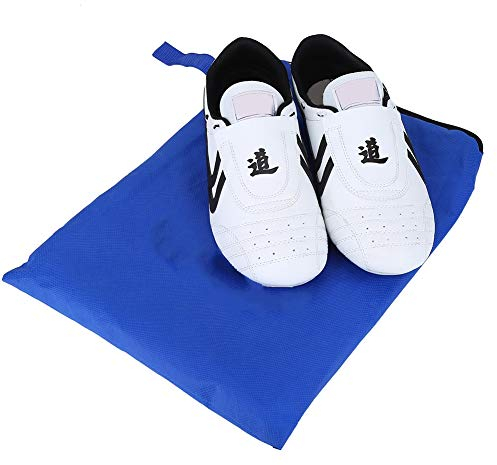 Keenso Scarpe Taekwondo, per Sport Boxe Kung Fu Taichi, Sneaker per Arti Marziali, Scarpe Leggere per Uomo e Donna con Custodia Blu(42)