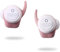 Boompods Boombuds True Wireless Bluetooth Kopfhörer, kabellose Ohrhörer,TWS In-Ear Kopfhörer mit Mikrofon, IPX4 Schutz Ear Buds, 5 Std. Spielzeit, Weiß/Pink