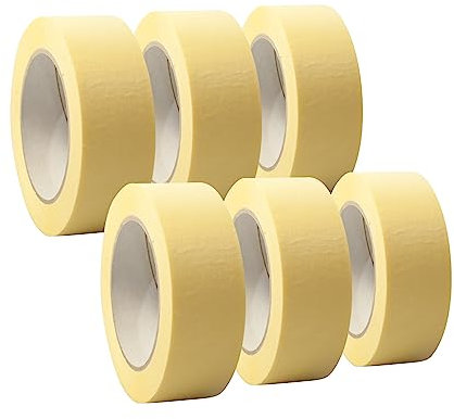 6 Rollen 'Premium' Malerkrepp/Abklebeband/Kreppband,19-75mm, Abmessungen:38 mm x 50 m