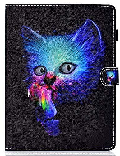 SiriPinfan 10 inch Tablet Case Cover - Universal Leather Stand Case with Card Slot for Fire HD 10,Huawei MediaPad T3/T5 10,Galaxy Tab E 9.6/Tab A 10.1, Lenovo Tab 4 10/TB-X103F