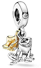 Charme,Charms Et Perles D'Origine Réel 925 En Argent Sterling Perles Princesse Tiana Grenouille Prince Pendentif Perle Charme Fit Bracelet Diy Femmes Bijoux