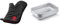 Weber 6472 Grillhandschuh, Größe universal, schwarz & 6415 Small 7-1/2-Inch-by-5-inch Aluminum Drip Pans, Set of 10