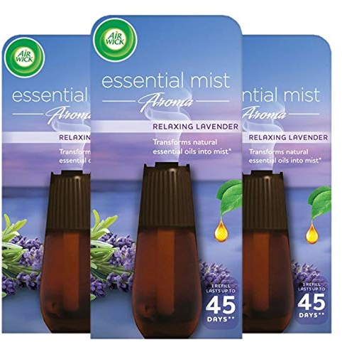 Air Wick Essential Mist Aroma Diffuser, Relaxing Lavender, 20ml – Pack of 3