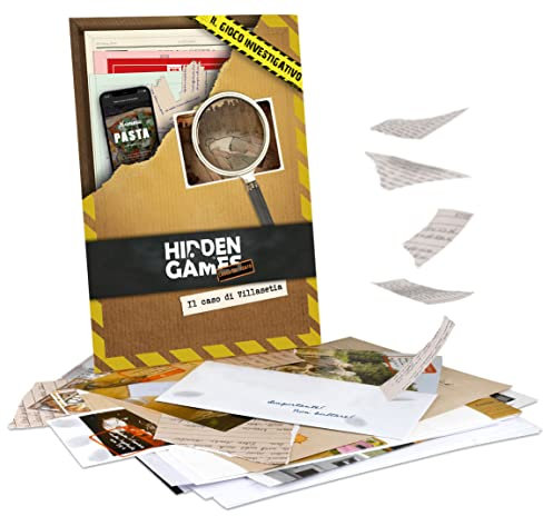 Hidden Games Luogo del Reato - Il caso di Villasetia - Italiana - Gioco realistico della scena del crimine, gioco emozionante del detective, gioco della stanza di fuga