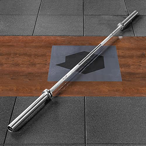 METIS 15kg 6ft Olympic Barbell - Optional Pair of Weight Plates | Strength Training Equipment | Bar With Plate Weights Set (Barbell Only)