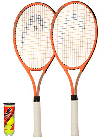 HEAD Radical Tennisschläger für Erwachsene, mit Schutzhülle und 3 Tennisbällen